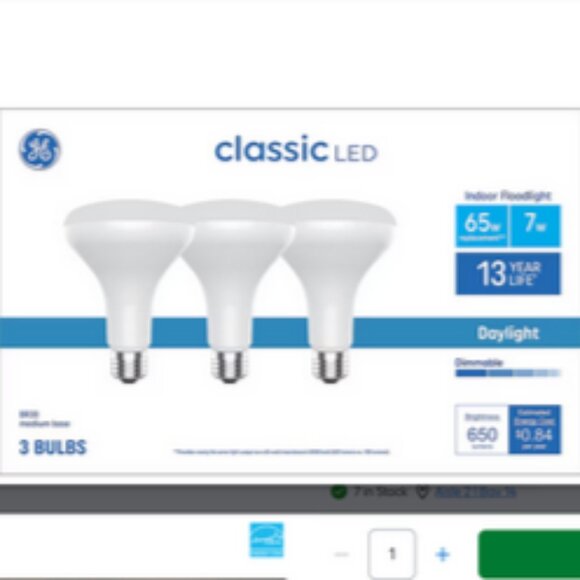 GE LED 8.5W (65W) 5000K Bright White Dimmable Bulbs Damp Rated 3Pack Tested - Picture 5 of 8